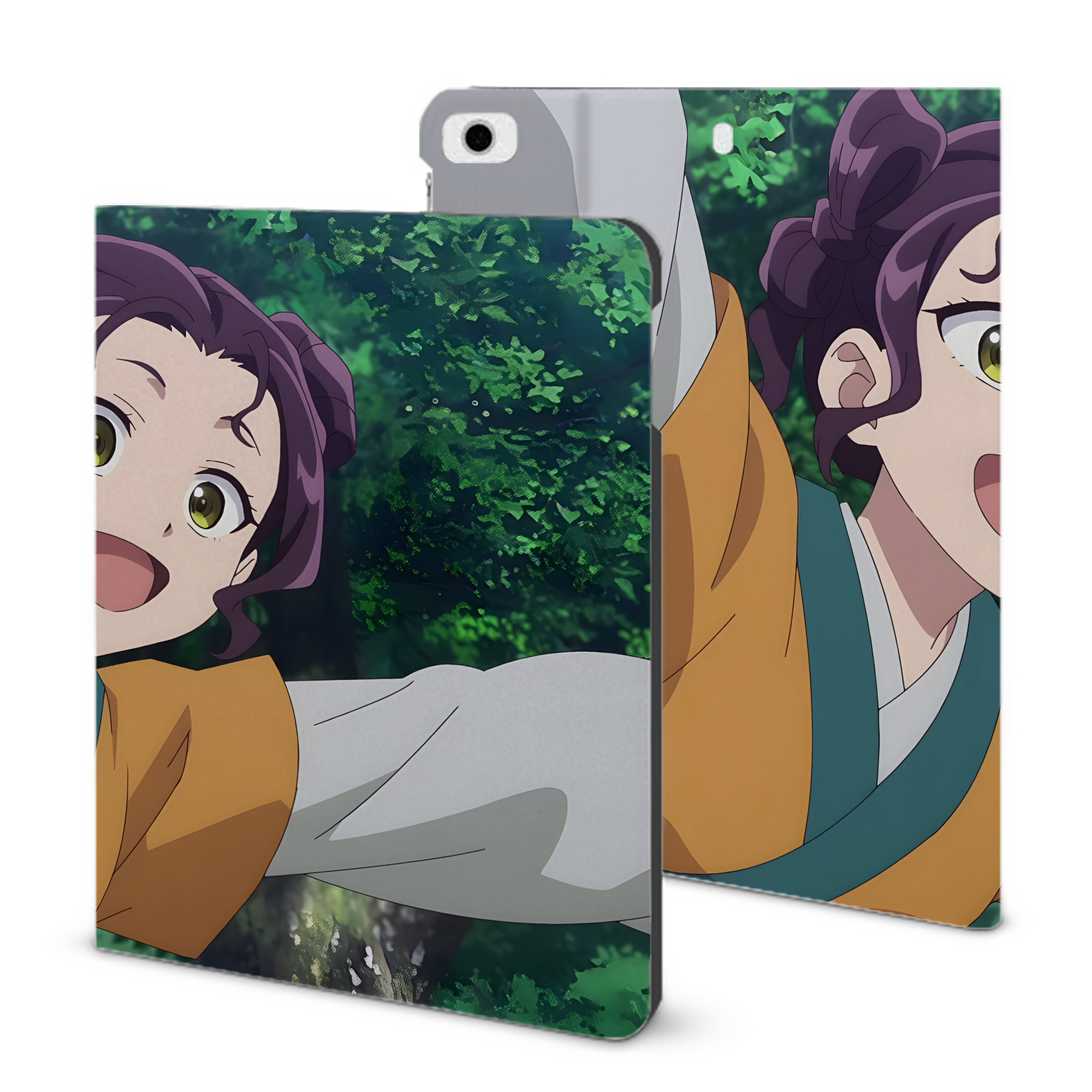 （画像用） 薬屋のひとりごと The Apothecary Diaries IPad ケース ブック型 PUレザー TPU 耐衝撃 軽量 薄型 ペン収納なし 全面保護 IPad 各モデル対応